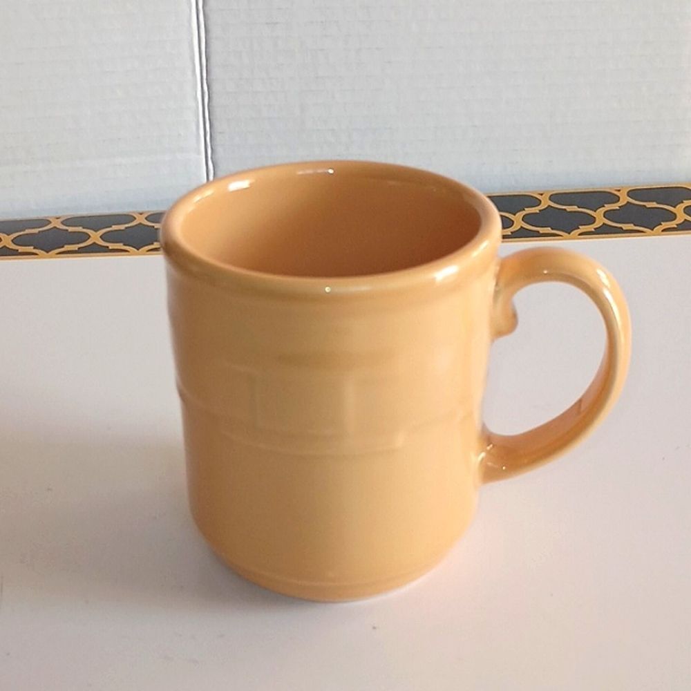 Vintage Longaberger Woven Traditions Coffee/Tea Mug- Butternut